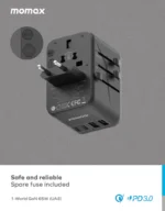 1-World Universal 5-Port Travel GaN Charger 65W - Image 4