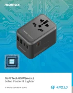 1-World Universal 5-Port Travel GaN Charger 65W - Image 3