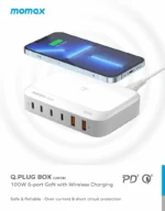 Q.PLUG BOX GaN 100W 6 Outputs Wireless Desktop Charger UM28 - Image 2