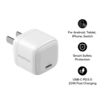 UM68 20W Flat Pin Type C Fast Charger - Image 2