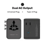 1-World² 5-Port Mini Universal Travel GaN Charger 70W with Dual AC - Image 8