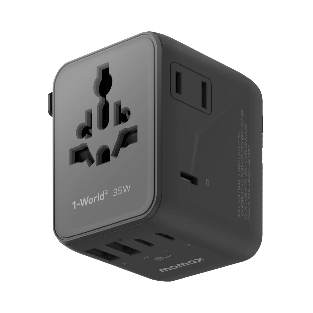 img_8479 1-World² 5-Port Mini Travel GaN Charger 35W with Dual AC - Image 1