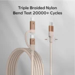 Mag.Link Duo Magnetic USB-C to USB-C & Lightning Cable 60W  2m - Image 5