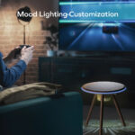Cymbal Multifunctional Foldable Smart Table With Wireless Charging, Speakers, USB-C Ports, and LED Lighting Effects - Image 8
