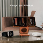 1-Charge Q.Port² Qi2 25W 3-in-1 Magnetic Wireless Charging Station (UK plug) - Image 8