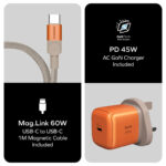 1-Charge Q.Port² Qi2 25W 3-in-1 Magnetic Wireless Charging Station (UK plug) - Image 5