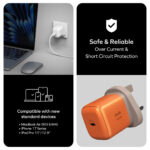 1-Charge 45W 1- Port GaN Charger (UK Plug) - Image 4