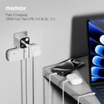 1-Charge Work Flow T-Shaped Extension Cord With 3 Sockets, 2 USB-A and 2 USB-C Ports - Image 3