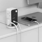 1-Charge Work Flow 6-Outlet GaN Power Tower 35W with USB Ports - Image 3
