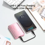 1-Power Pass 10000mAh Magnetic Wireless Battery Pack - Image 5