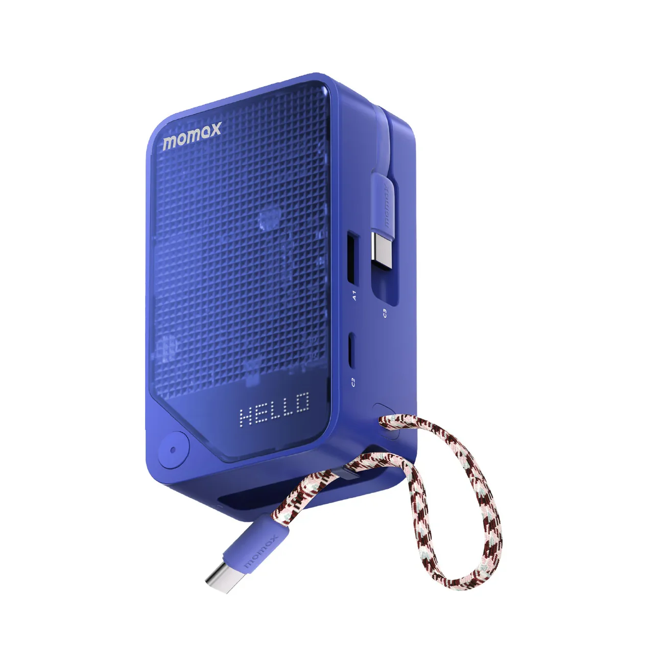 IP178_B_01_1500 1-Power X⁺ 10000mAh Battery Pack with Dual Built-in USB-C Cable - Image 1